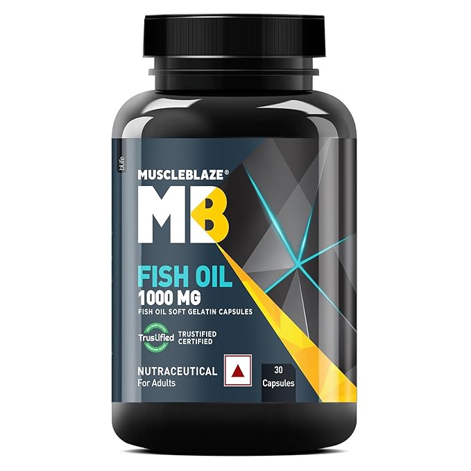 MuscleBlaze Omega 3 Fish Oil (1000 mg)