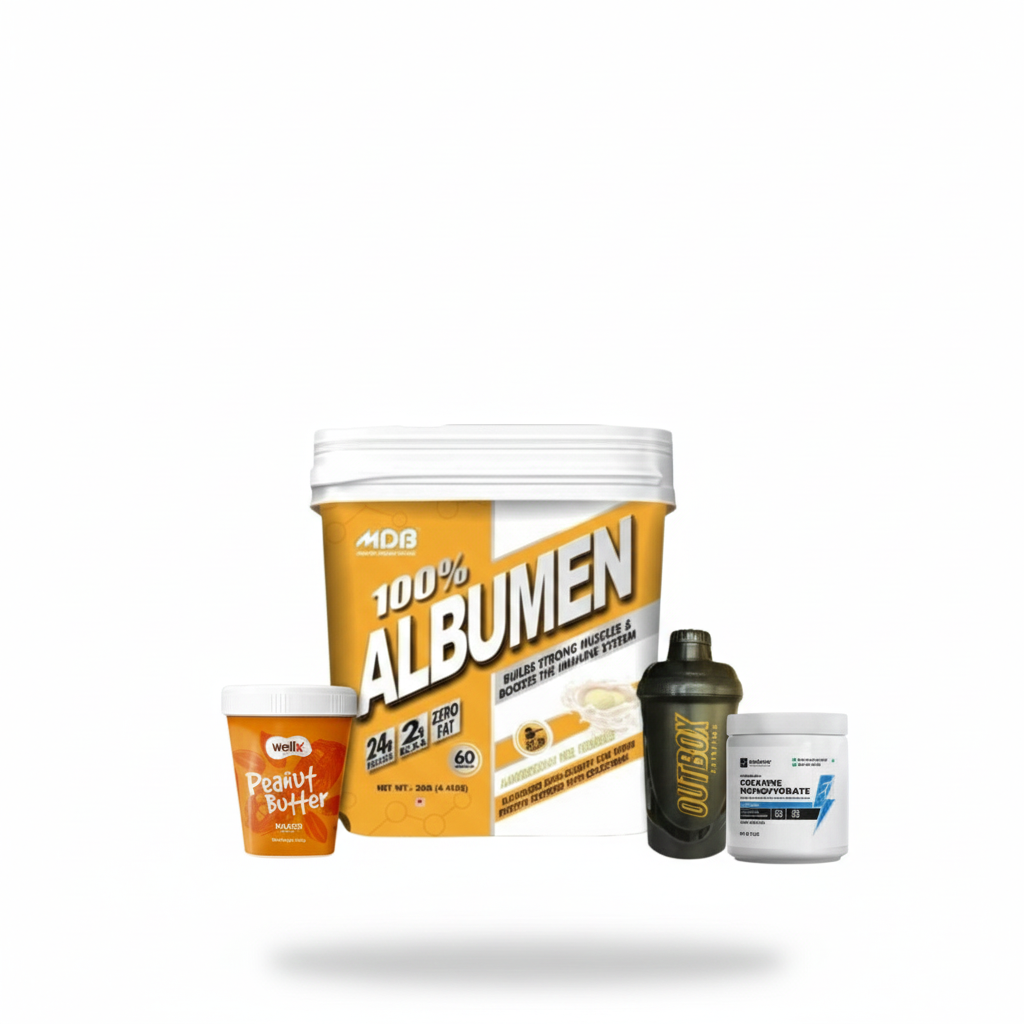MDB EGG ALBUMEN 2KG| ANY PEANUT BUTTER| WELLCORE CREATINE 100G|FREE SHAKER COMBO