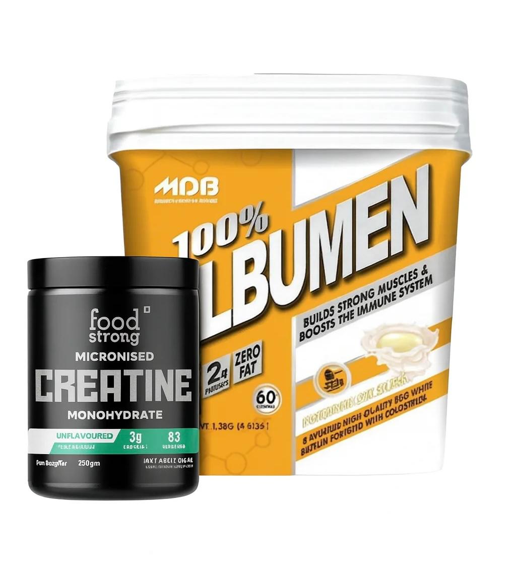 MDB WHEY 2KG|FOOD STRONG CREATINE 250G COMBO