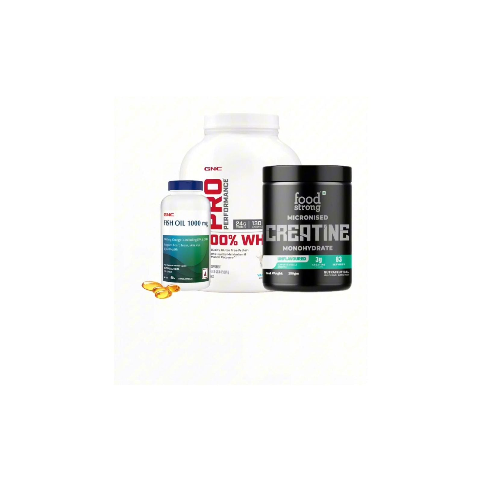 GNC WHEY AND CREATINE WITH FOOD STRONG CREATINE