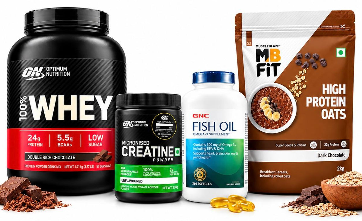 ON whey gold + GNC fish oil + MB oats + ON creatine – Outbox Nutrition