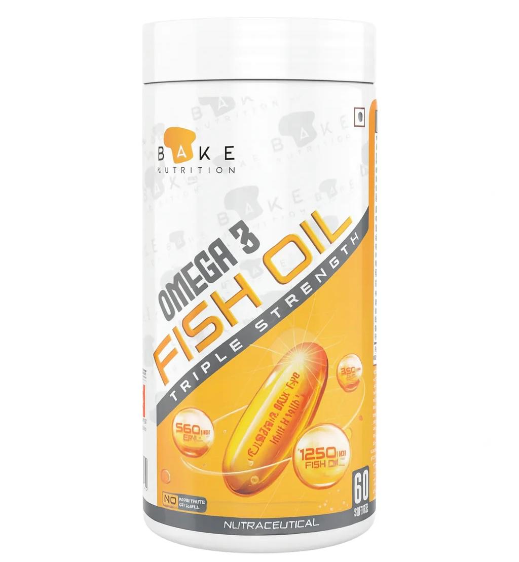 BAKE NUTRITION OMEGA 3 FISH OIL