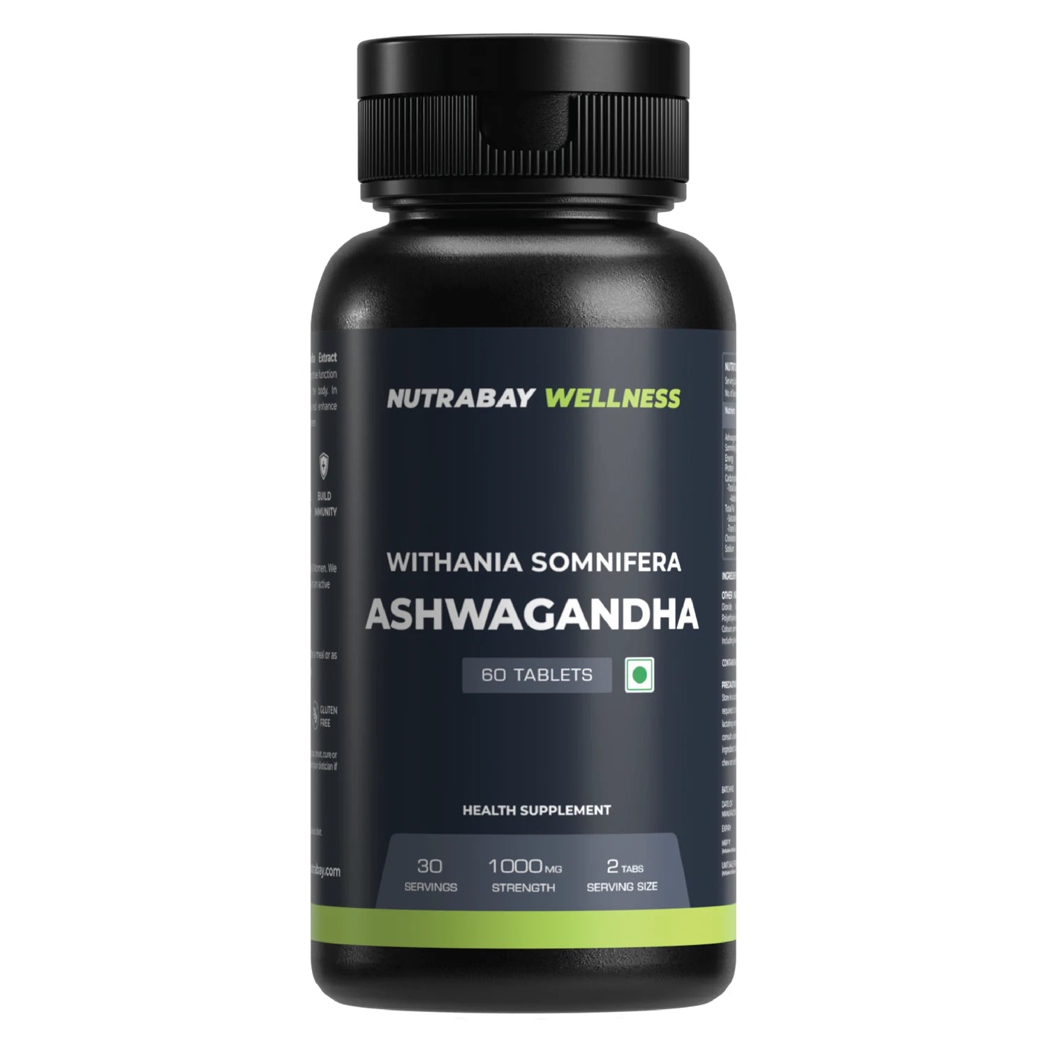Nutrabay Wellness Ashwagandha Extract (Withania Somnifera) 1000mg - 60 Tabs