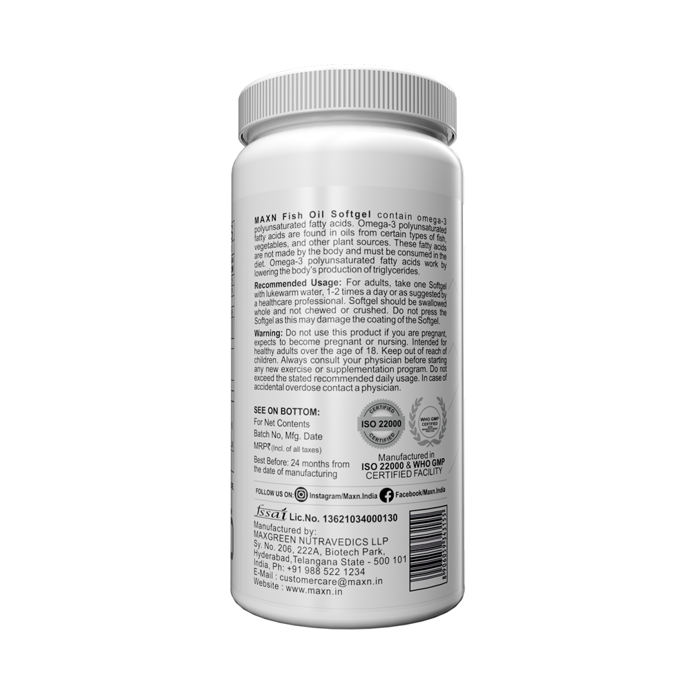 Maxn Fish Oil (60 Softgels)