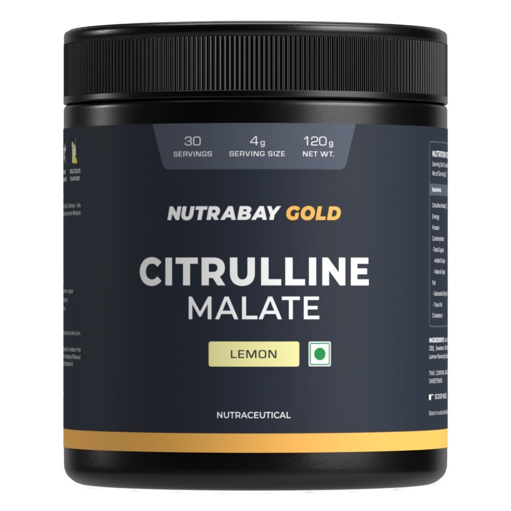 Nutrabay Gold Citrulline Malate - 120 gm (0.26 Lb)