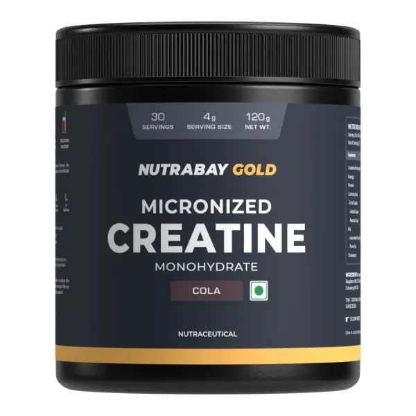 Nutrabay Gold Micronized Creatine Monohydrate - 120 gm (0.26 Lb)