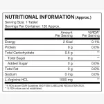 Pro Supps LArginine | 120 Tablets