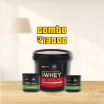 Optimum Nutritioin Whey 4kg | On Creatine | On Glutamine | Free Shaker Combo