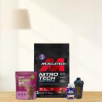 Muscle Tech whey 4kg | Alpino over night oats | prorganiq gummies | free shaker Combo